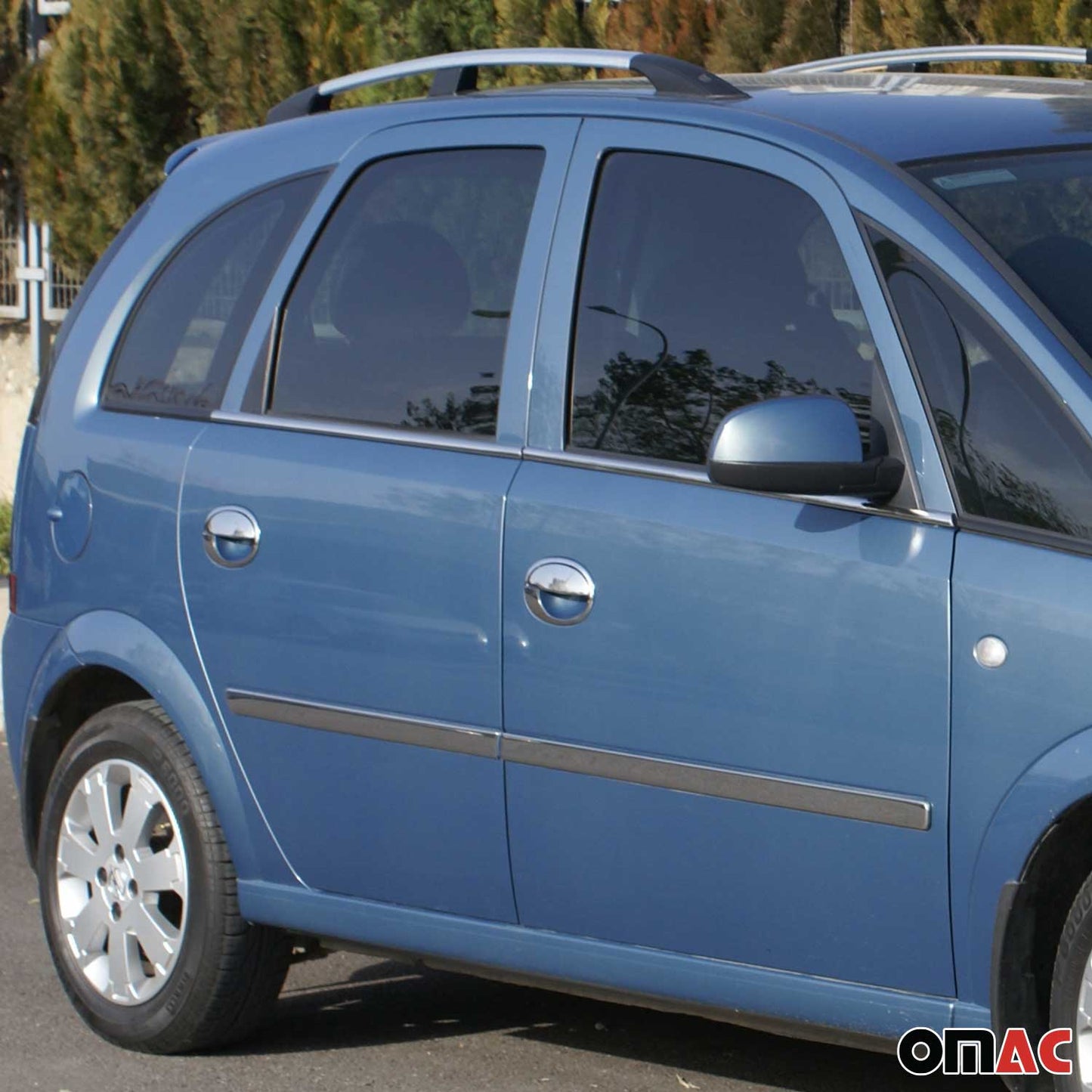 Fensterleisten Zierleisten für Opel Meriva 2002-2010 Edelstahl Chrom 4tlg
