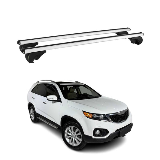 Dachträger Grundtäger für Kia Sorento 2009-2014 75kg Alu Silber 2 tlg