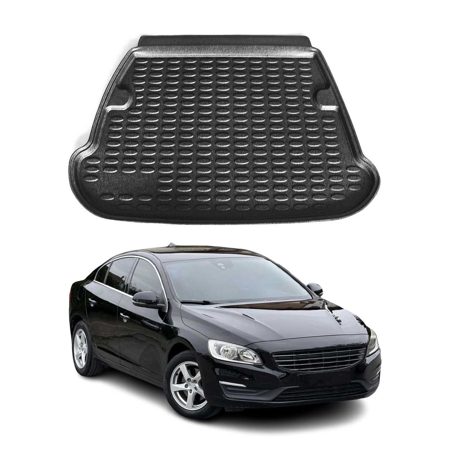 Protecție portbagaj/cargo pentru Volvo S60 2011-2025, cauciuc TPE, negru