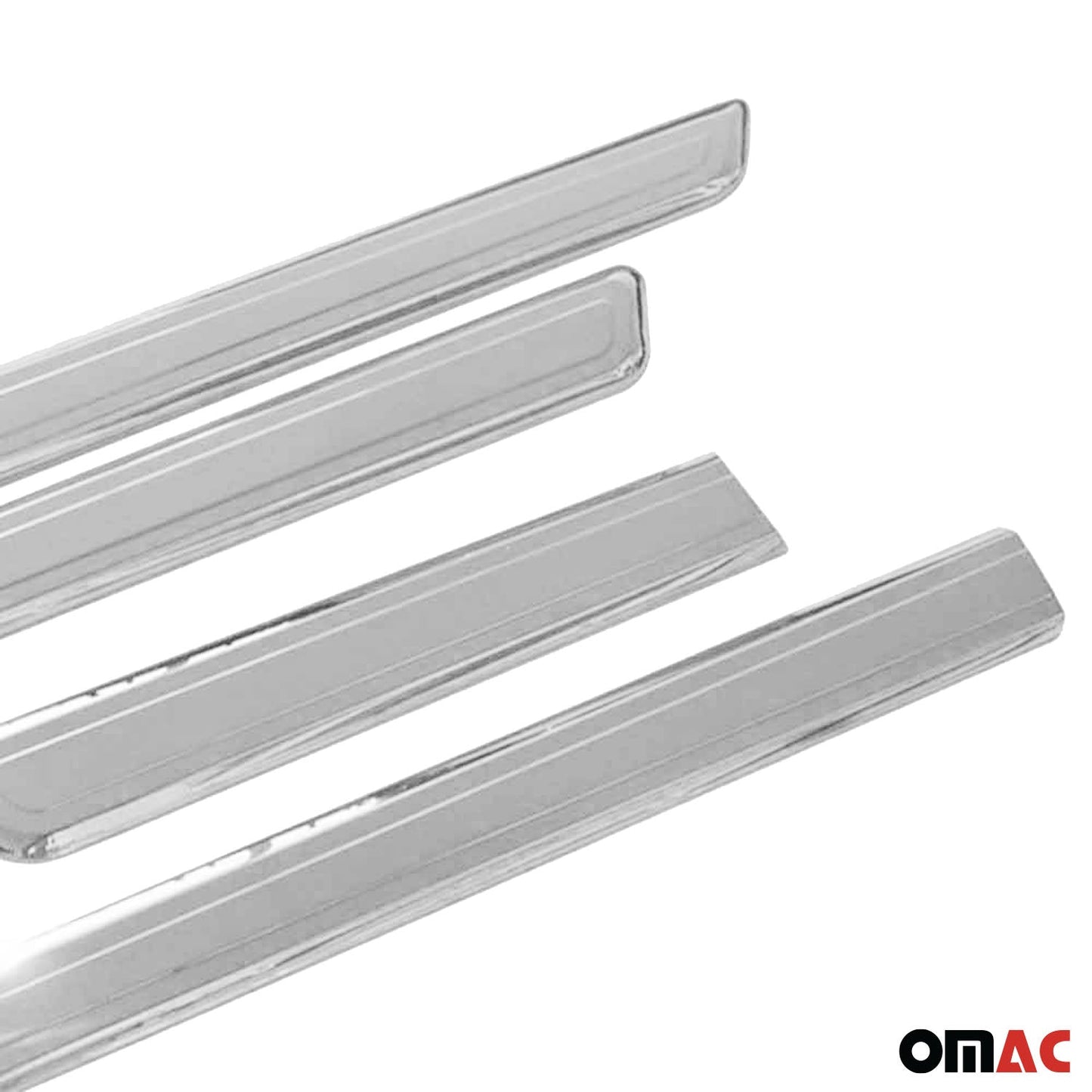 Seitentürleiste Türleisten Türschutzleiste für Fiat Fiorino 2007-2021 Chrom 4x