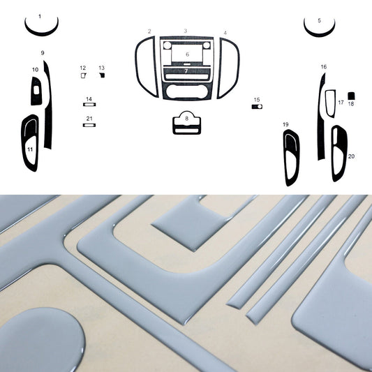 Innenraum Dekor Cockpit für Mercedes Vito W447 2014-2025 21x Aluminium Optik