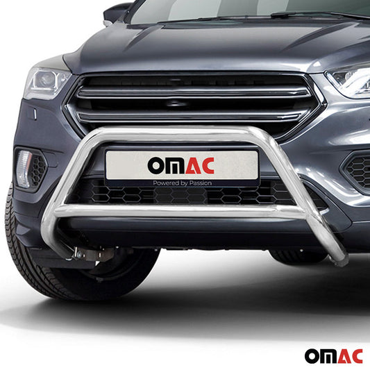 Protecție bară de protecție față pentru Ford Kuga 2017-2025 cu ABE (omologare de tip germană) Oțel Argintiu