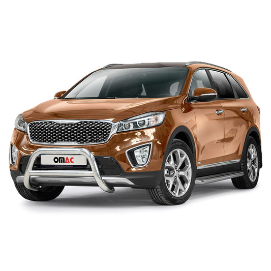 Frontbügel Schutz Frontschutzbügel für Kia Sorento 2015-2018 Stahl ABE Silber