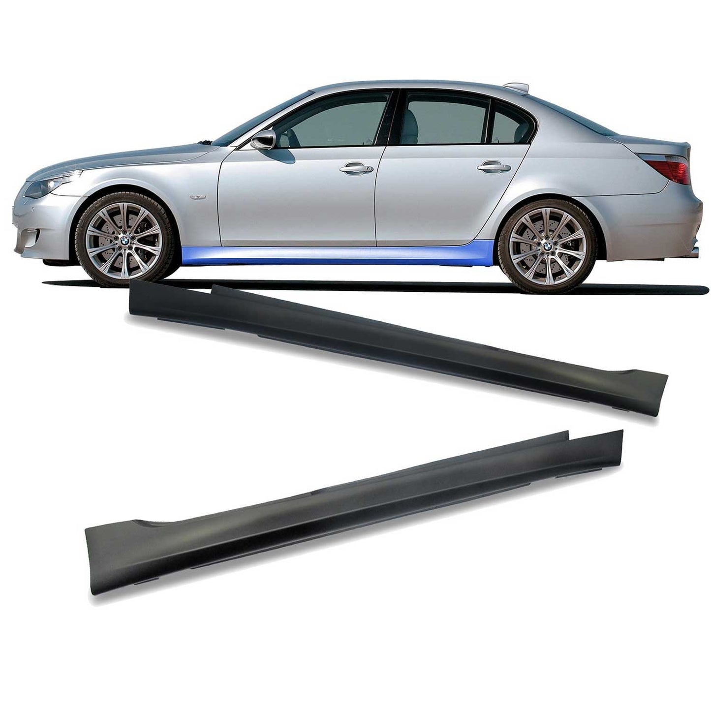 JOM Seitenschweller Schweller für BMW E60/ E61 2003-2010 schwarz PP-Kunststoff