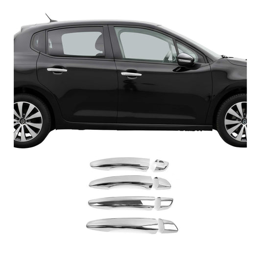 Türgriff Blende für Peugeot 208  / 2008 2019-2024 4Tür H1 Edelstahl Chrom 8tlg