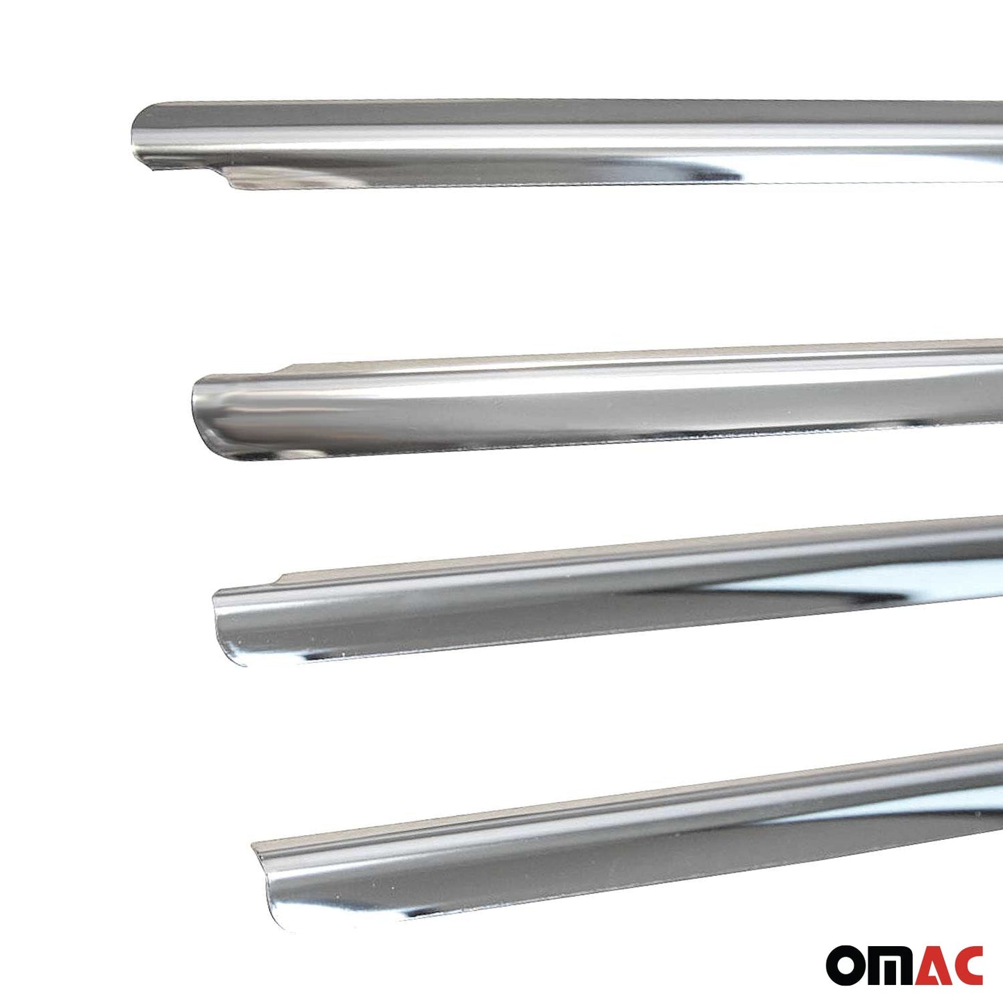 Benzi decorative pentru geamuri pentru VW Amarok 2010-2021, oțel inoxidabil cromat, 4 bucăți