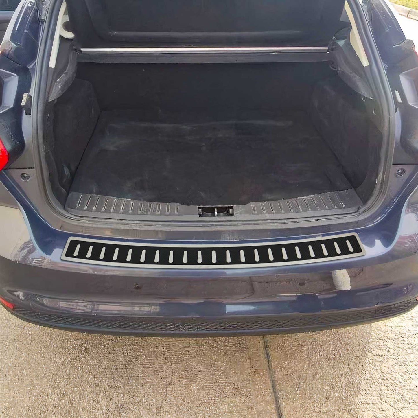 Protecție prag bara de protecție pentru Ford Focus 2011-2018 cu 5 uși, folie cromată din fibră de carbon