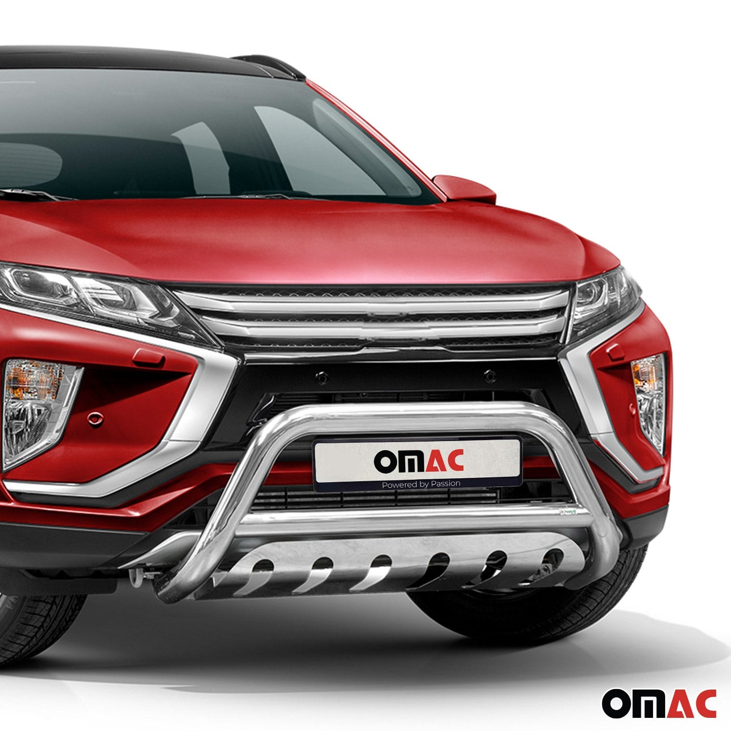 Bară de protecție/buton față pentru Mitsubishi Eclipse Cross 2017-2022, omologată ABE, argintie