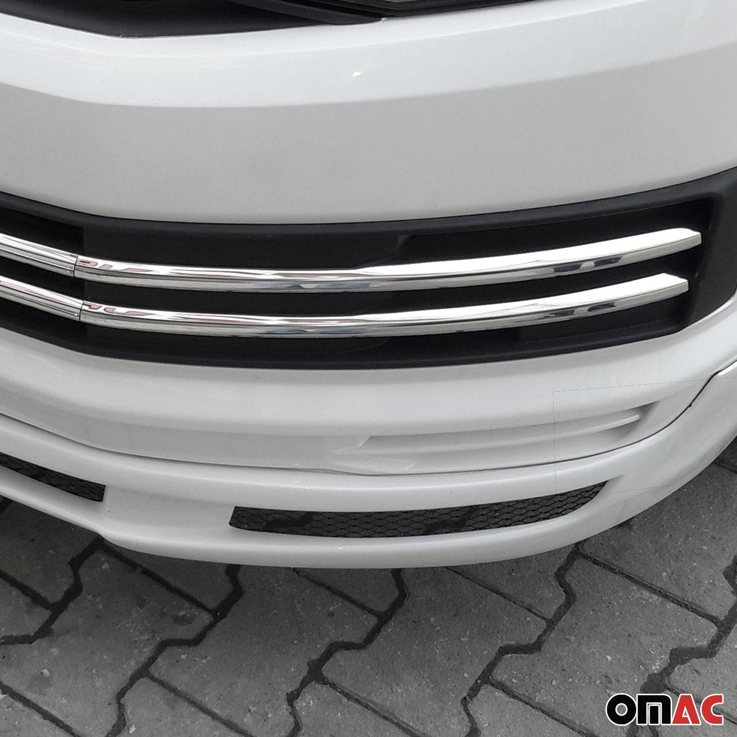Grilă radiator VW T6 Transporter 2015-2019, crom inferior, 6 benzi