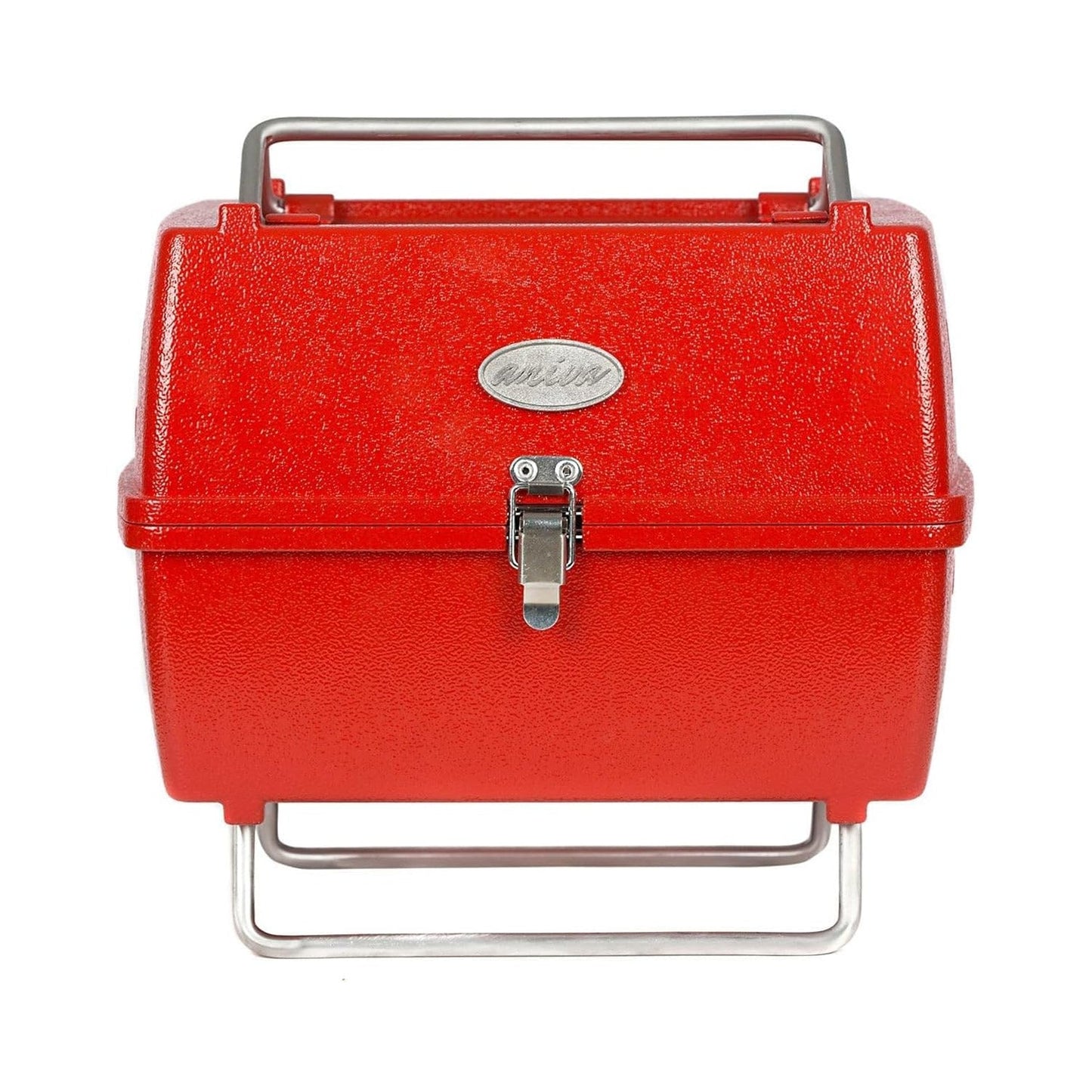 Holzkohlegrill Tragbarer Grill Garten Outdoor Rot Picknickgrill 13-teilig BBQ