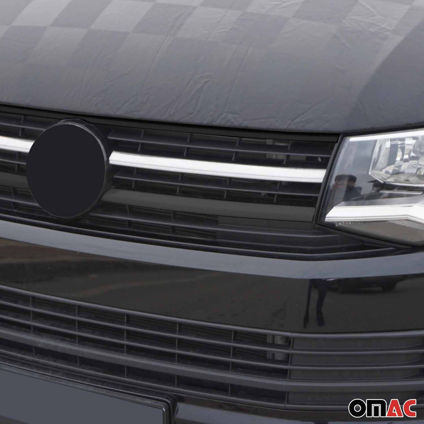 Benzi grilă radiator pentru VW T6 Transporter 2015-2019, crom-argintiu, 2x