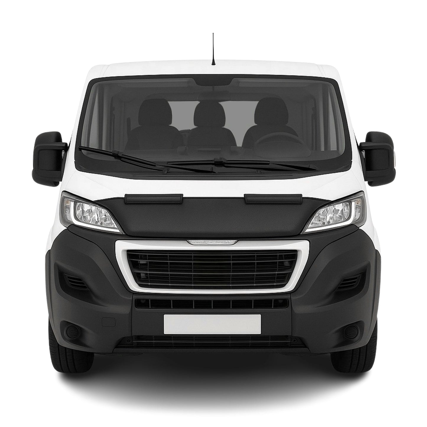 Haubenbra Steinschlagschutz Bonnet Bra für Peugeot Boxer 2014-2021 Schwarz Halb