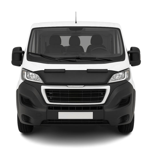 Haubenbra Steinschlagschutz Bonnet Bra für Peugeot Boxer 2014-2021 Schwarz Halb