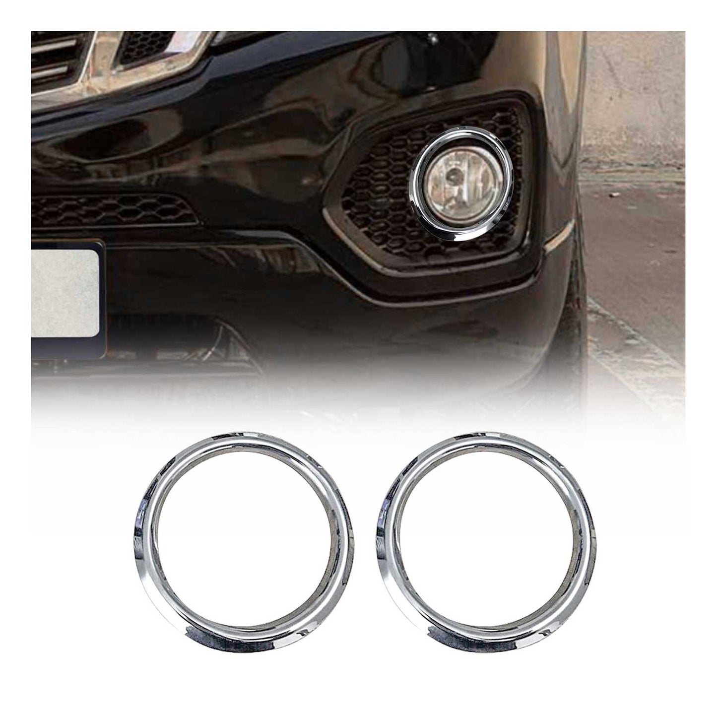 Obramowanie ramki światła przeciwmgielnego do Kia Sorento 2009-2013 stal nierdzewna srebrna 2x