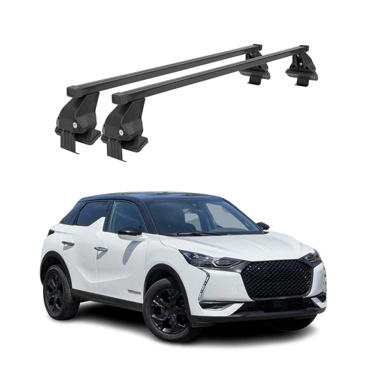 Menabo Dachträger Grundtäger für DS3 Crossback 2018-2025 50kg Stahl Schwarz 2x