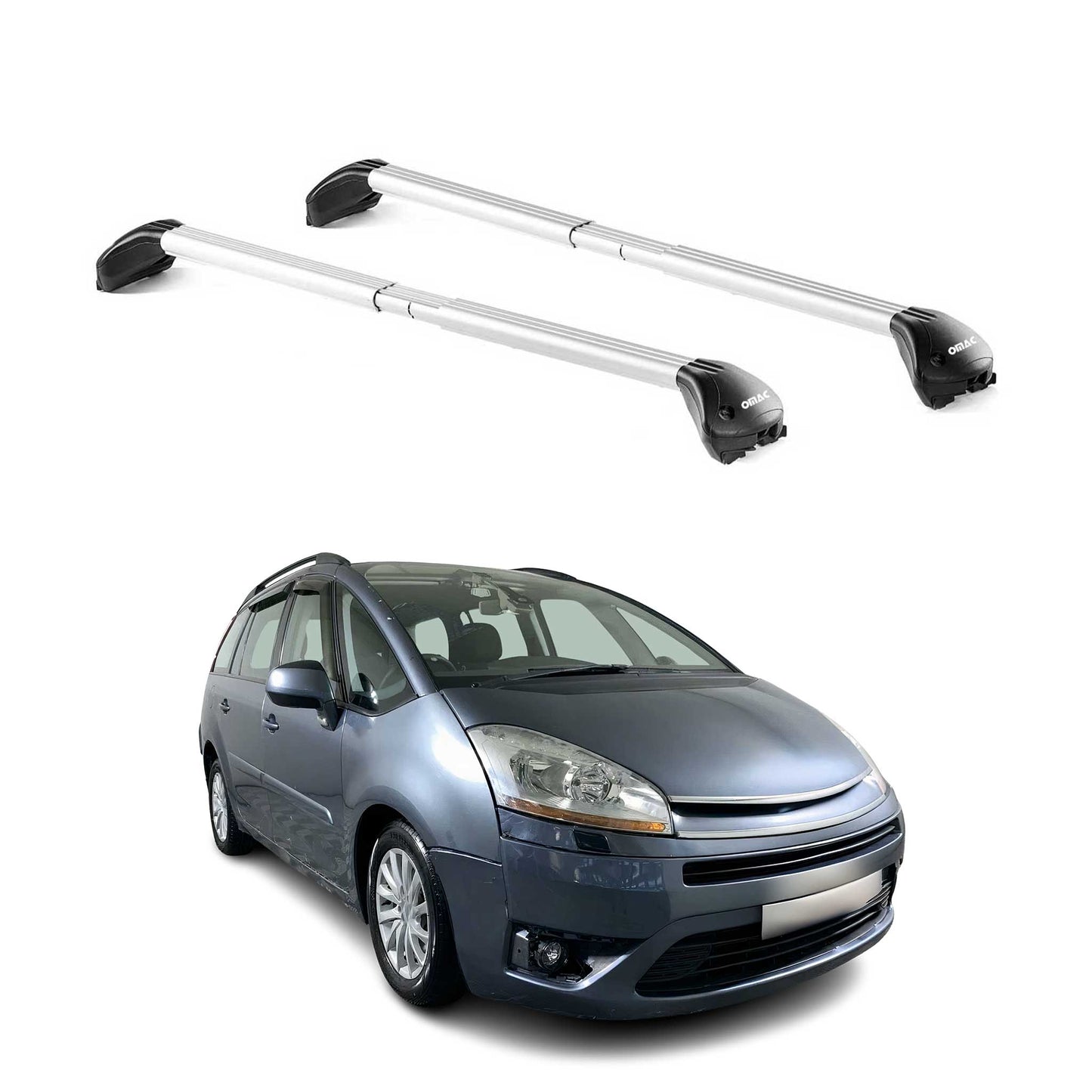 Dachträger für Citroen C4 Grand Picasso 2006-2013 5 tür 100kg Alu Silber 2x ABE