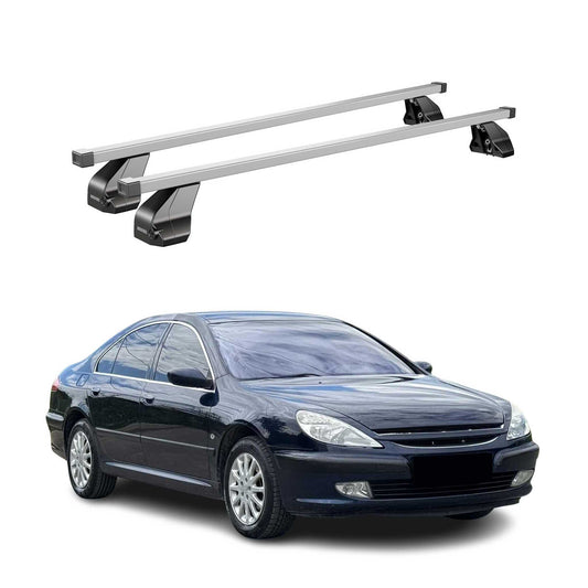 Menabo Dachträger Grundtäger für Peugeot 607 2000-2005 Pre-FL 75kg Stahl Grau 2x