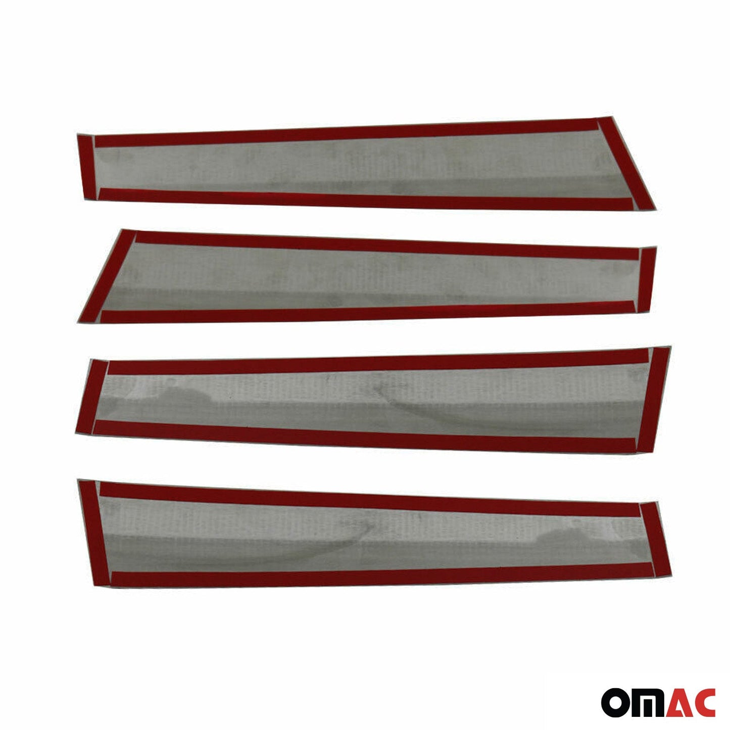 B-Säule C-Säule Türsäulen Verkleidung für Toyota C-HR 2016-2025 Chrom Dunkel 4x