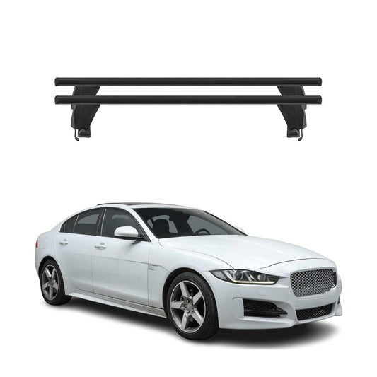 Bagażnik dachowy Menabo do modelu Jaguar XE 2015-2019, 50 kg, aluminiowy, czarny, 2-częściowy