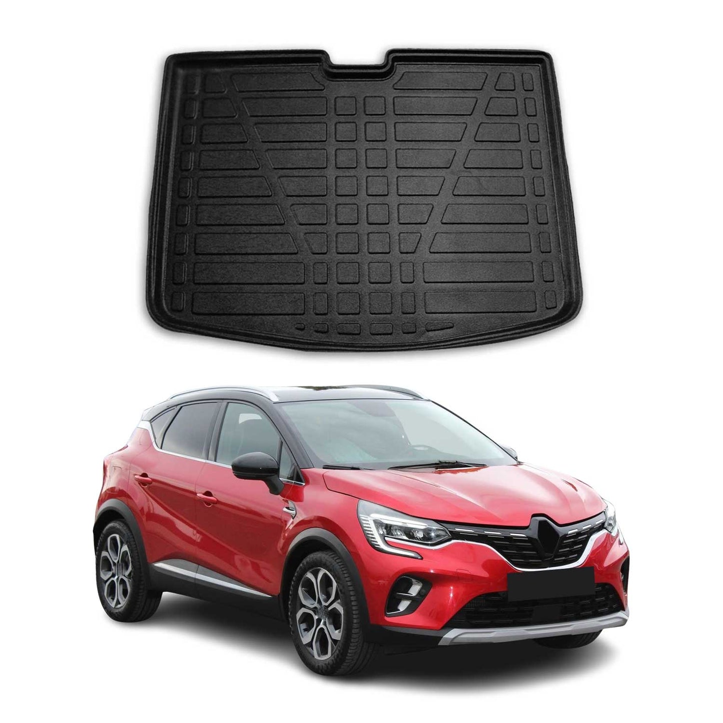 Protecție portbagaj/căptușeală bagaje pentru Renault Captur 2019-2025, cauciuc TPE inferior
