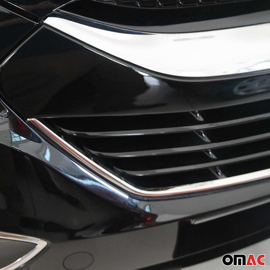 Benzi decorative grilă auto pentru Hyundai ix35 2010-2015, crom periat, 1 bucată