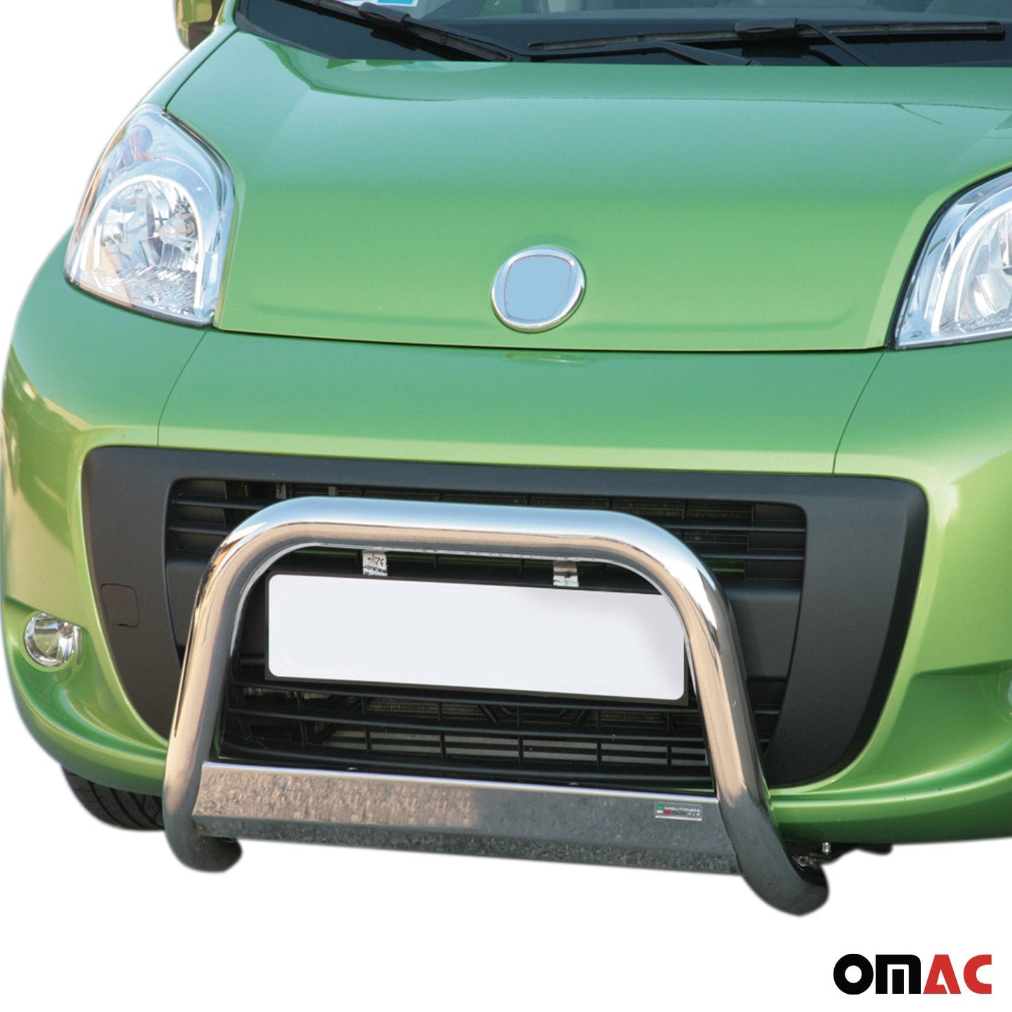 Bară de protecție/buton față pentru Fiat Fiorino 2008-2016 ø63mm oțel argintiu protecție