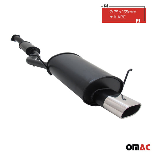 Novus Sportauspuff für BMW E36 Compact 318Ti 135x75mm Endschalldämpfer mit ABE