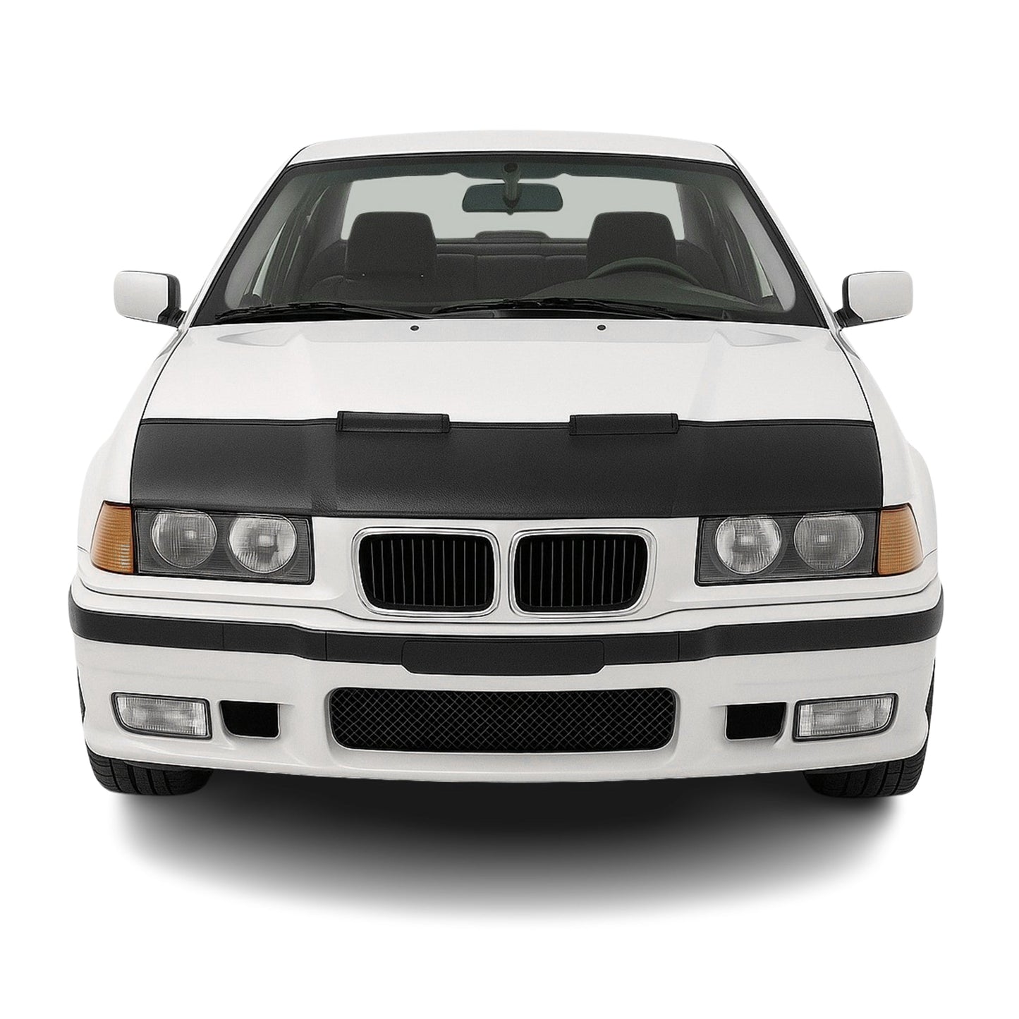 Protecție capotă anti-ciobituri pentru BMW Seria 3 E36 1990-2000, jumătate neagră