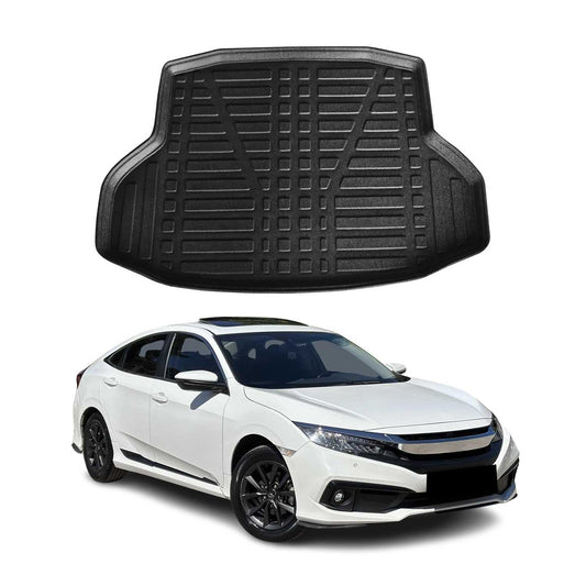 Kofferraumwanne Laderaumwanne für Honda Civic X Stufenheck 2016-2021 Gummi TPE