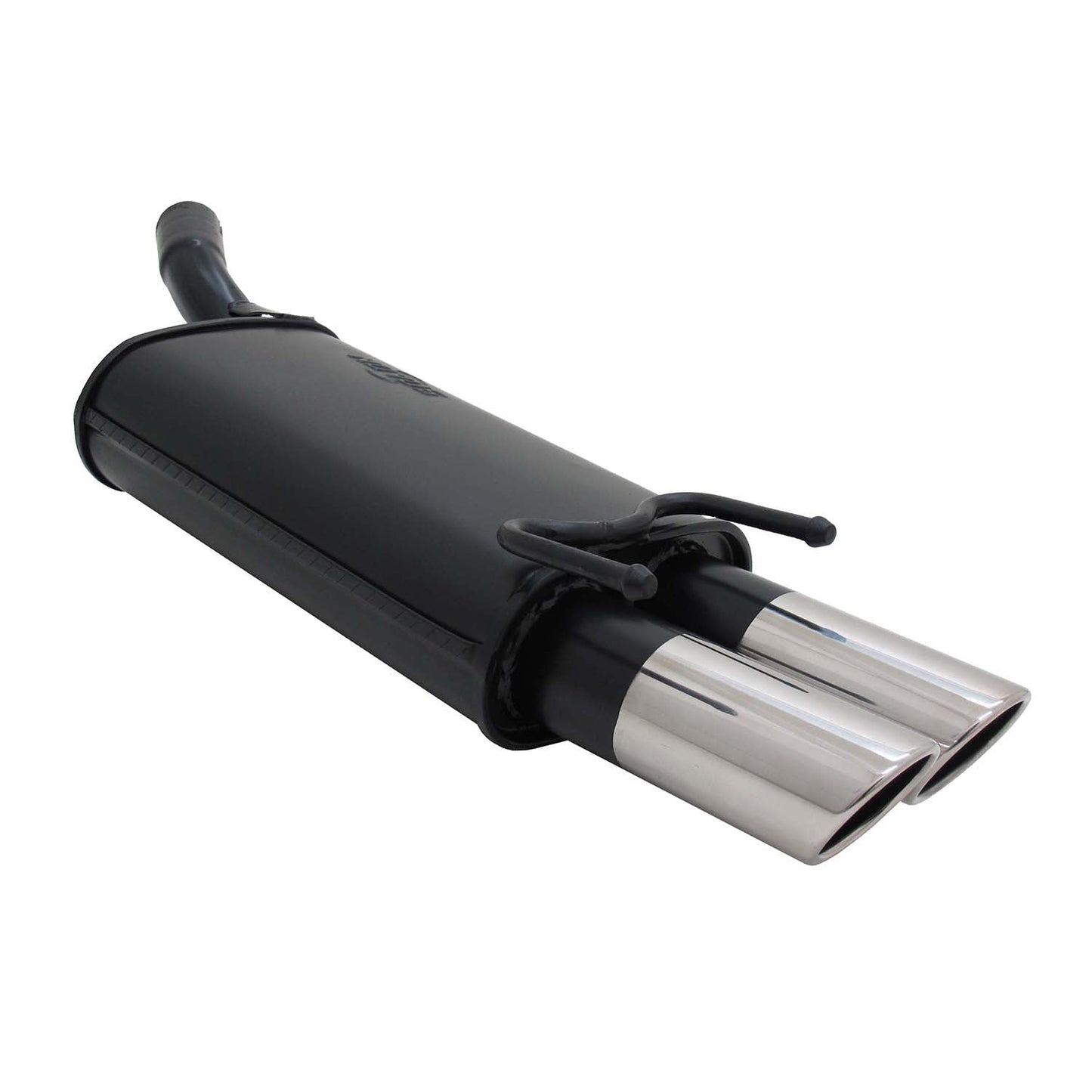 Novus Sportauspuff für Opel Corsa B 2x76mm SR-Design Endschalldämpfer mit ABE