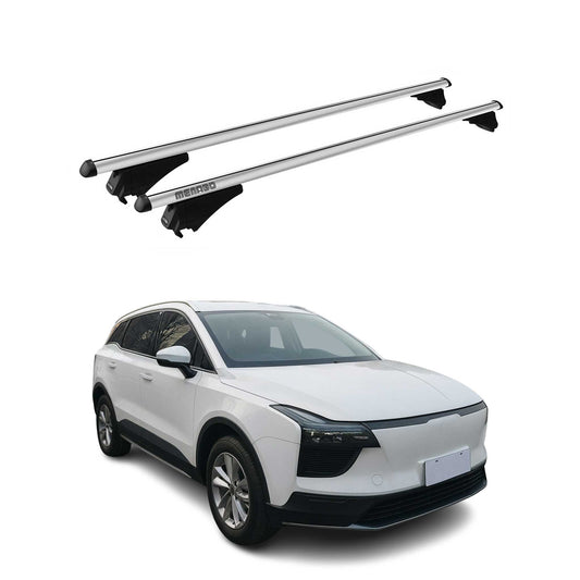Menabo Dachträger Grundtäger für Aiways U5 2020-2025 75kg Aluminium Silber 2 tlg