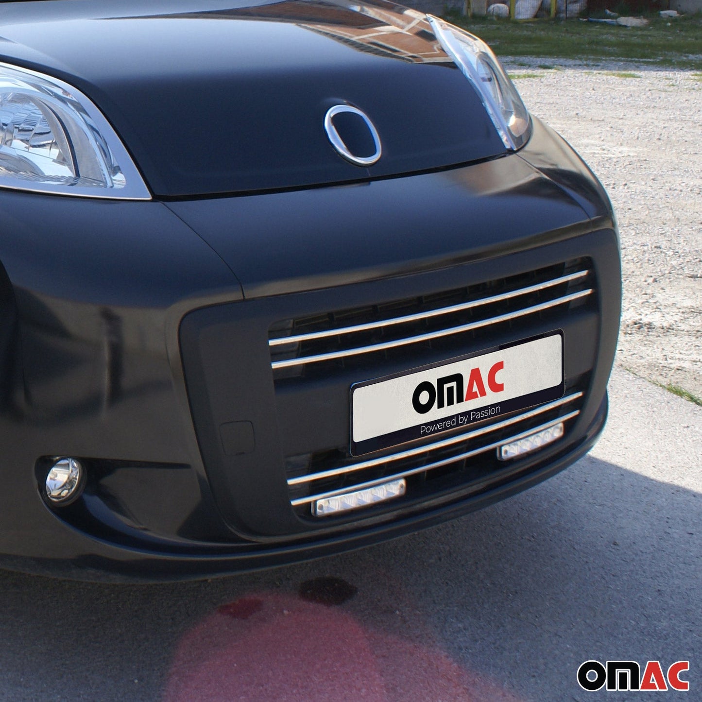 Kühlergrill Leisten Grillleisten für Peugeot Bipper 2008-2024 Chrom Silber 4x