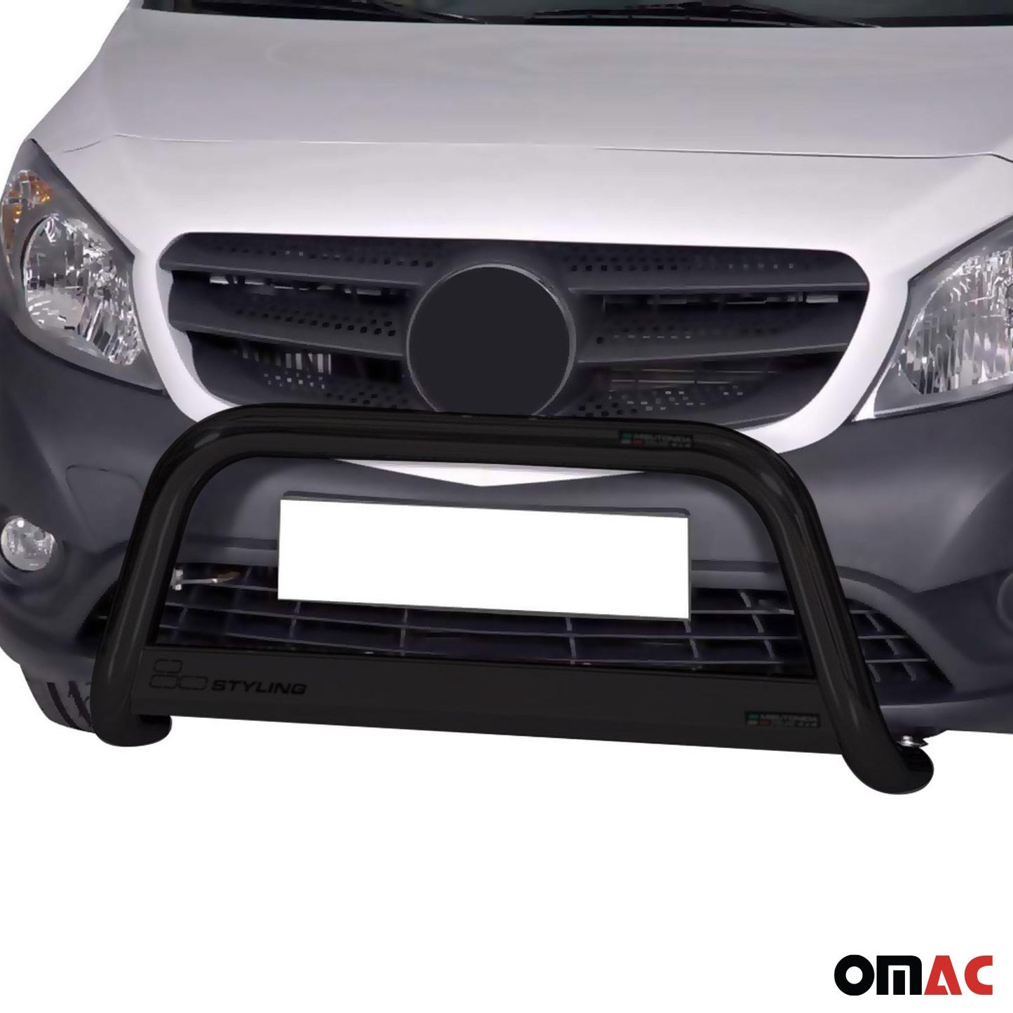 Bară de protecție/buton față pentru Mercedes Citan 2012-2020, ø63mm, oțel, negru
