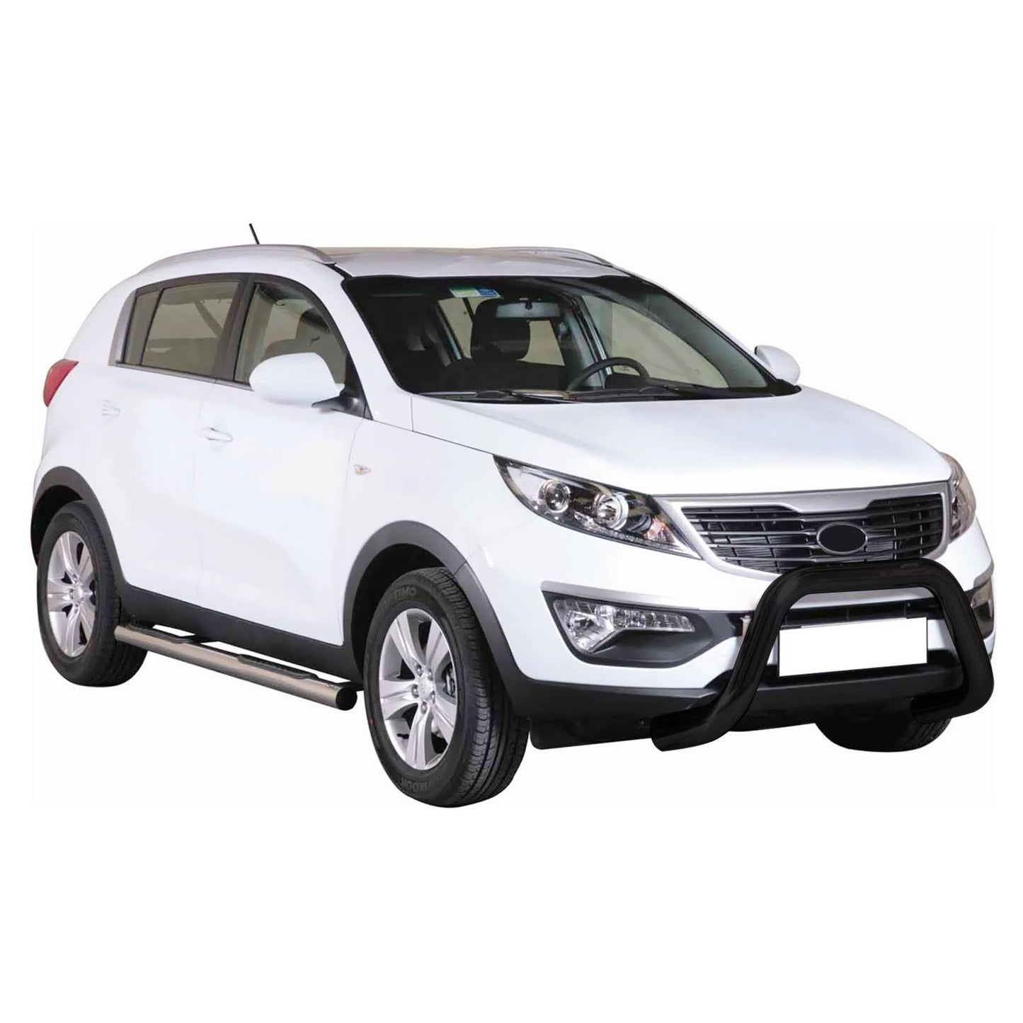 Bară de protecție/buton față pentru Kia Sportage 2010-2015, ø76mm, oțel, negru