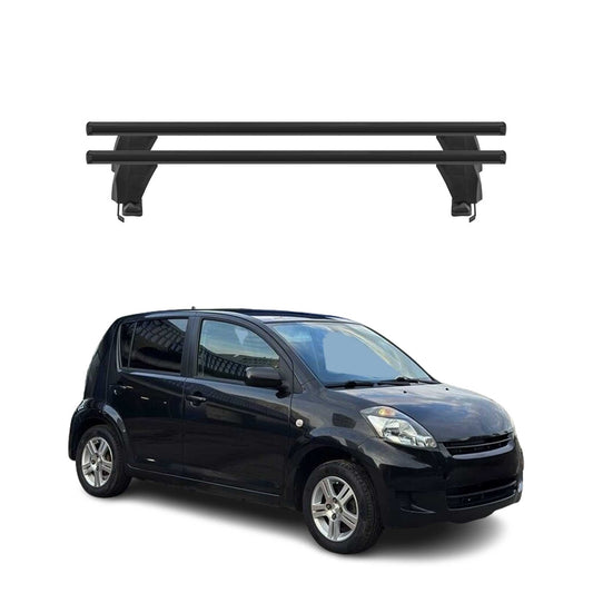 Menabo Dachträger Grundtäger für Daihatsu Sirion M300 2005-2010 50kg Alu Schwarz