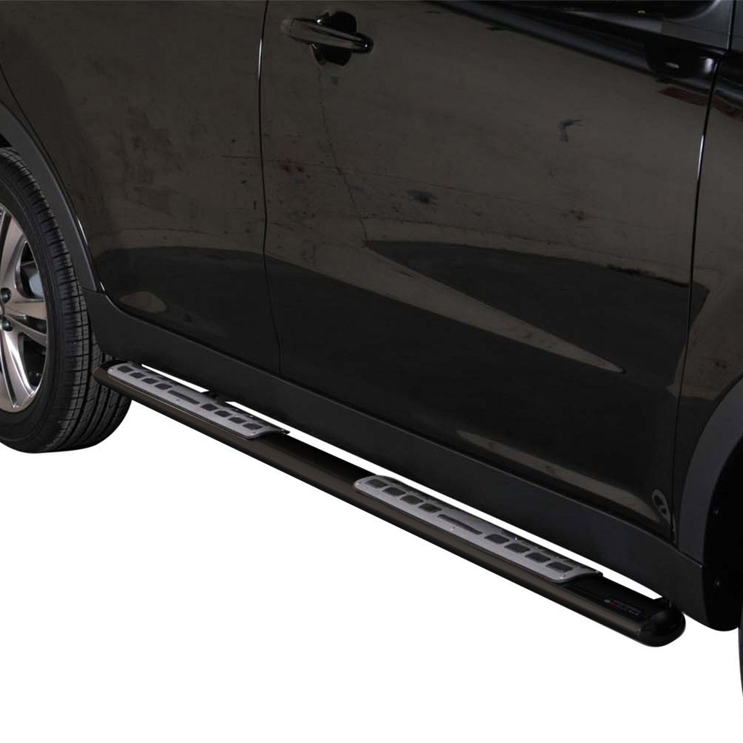 Edelstahl Seitenschweller Schwellerrohre für Ssangyong Korando 2011-2019 Schwarz