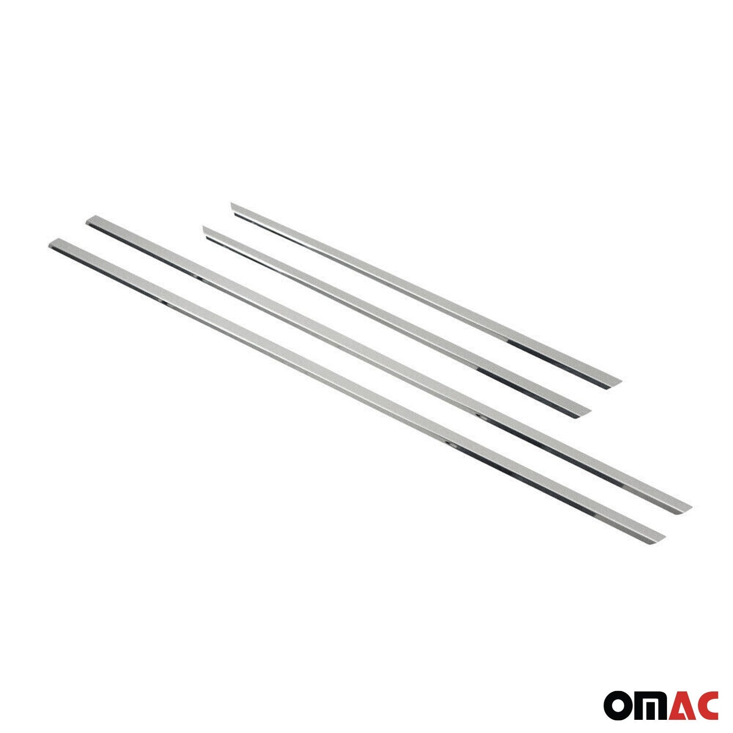 Ornamente laterale uși, benzi uși, bandă de protecție ușă pentru Renault Megane 2002-2009, cromate, 4x