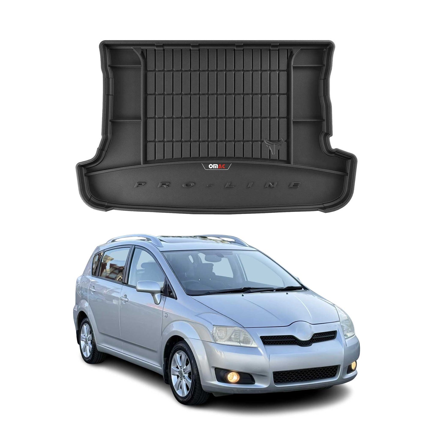 OMAC Gummi Kofferraumwanne für Toyota Corolla Verso 2004-2009 TPE Laderaumwanne