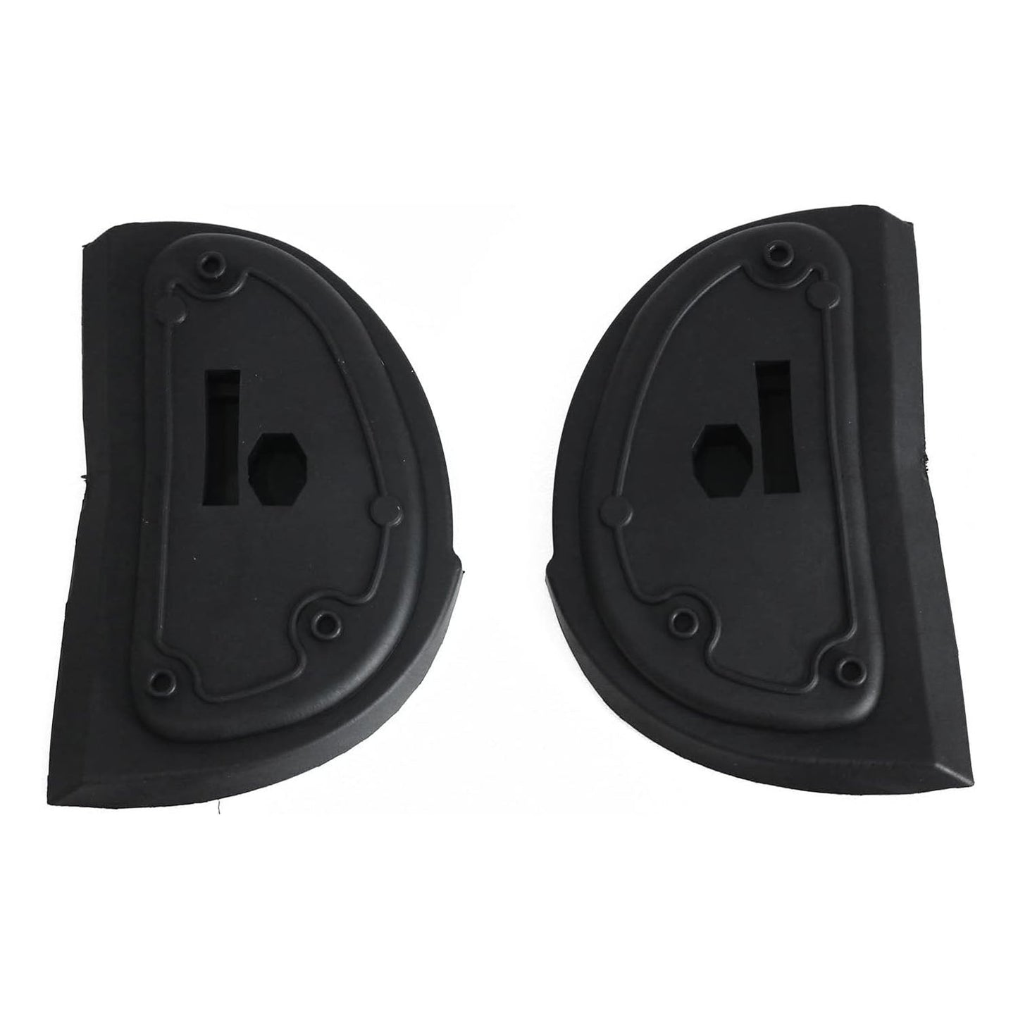 Außenspiegel Gummi für Mercedes E Klasse W210 2000-2003 Kunststoff Schwarz 2tlg