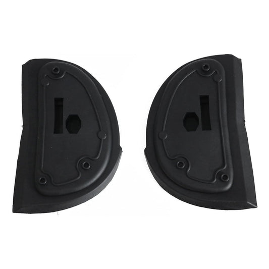 Außenspiegel Gummi für Mercedes E Klasse W210 2000-2003 Kunststoff Schwarz 2tlg