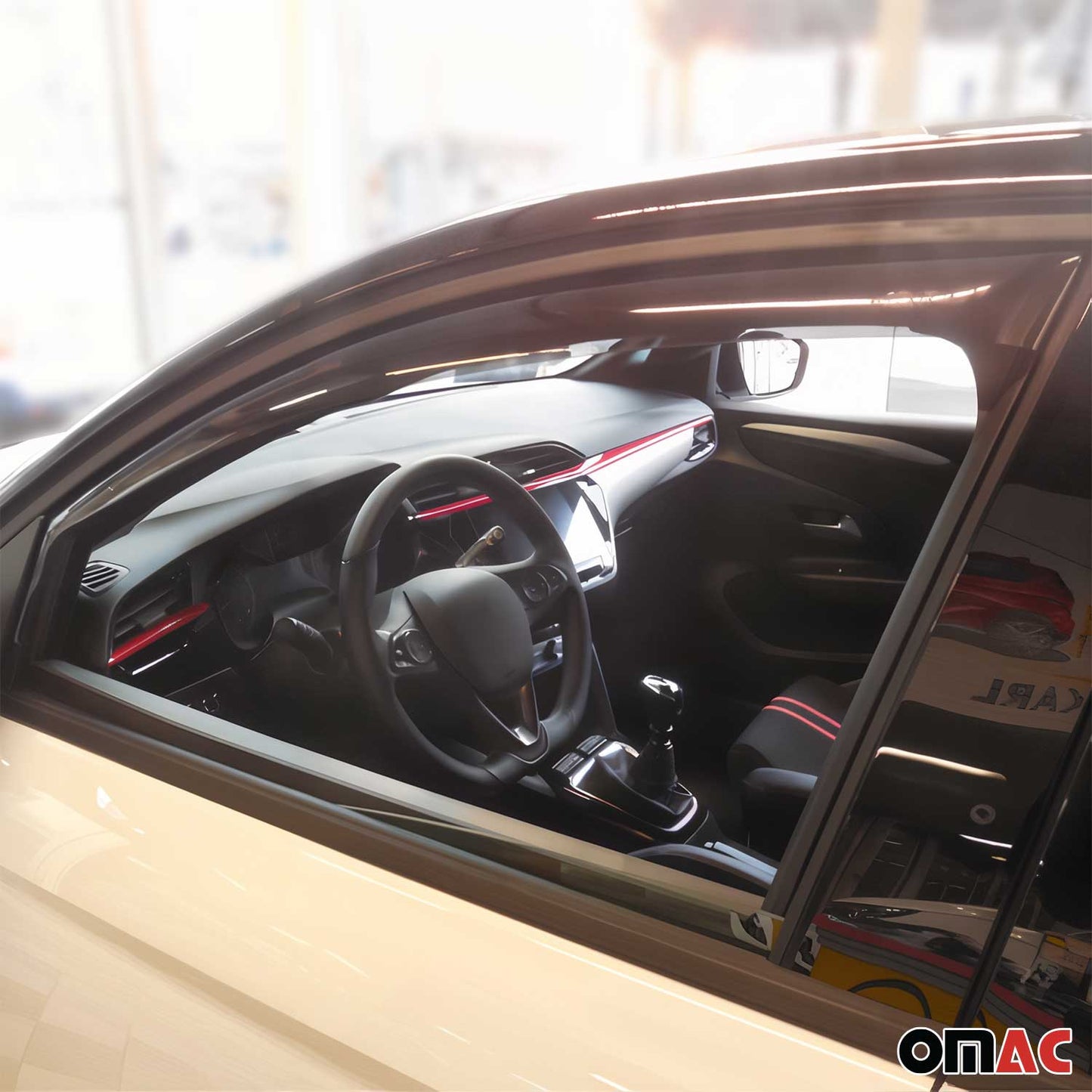 Owiewki/deszczówki do Opla Corsy F 2019-2025, ciemny akryl, zestaw 4 szt.