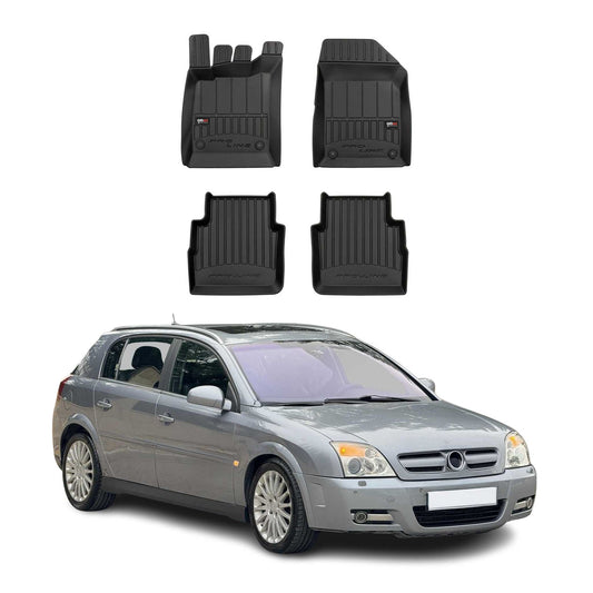 OMAC Gummi Fußmatten für Opel Signum 2003-2008 Premium TPE Automatten Schwarz 4x