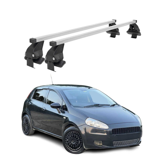 Menabo Dachträger für Fiat Grande Punto 2005-2012 5tür 50kg Stahl Silber 2x