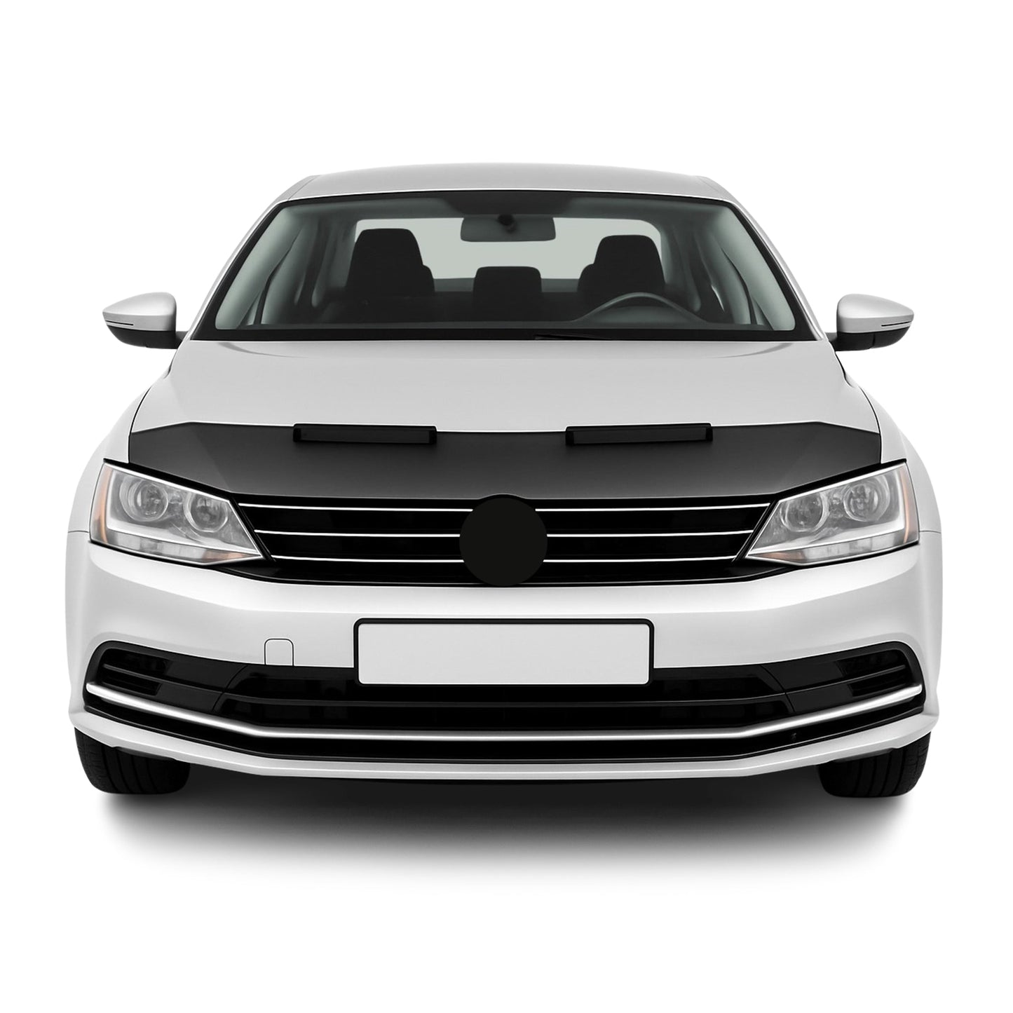 Haubenbra Steinschlagschutz Bonnet Bra für VW Jetta 2010-2018 Schwarz Halb