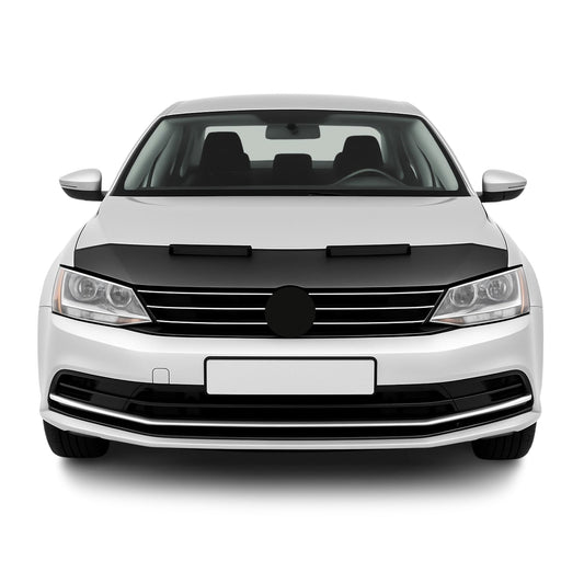 Haubenbra Steinschlagschutz Bonnet Bra für VW Jetta 2010-2018 Schwarz Halb