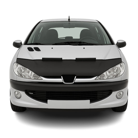 Protecție capotă auto pentru Peugeot 206 1998-2009, jumătate neagră