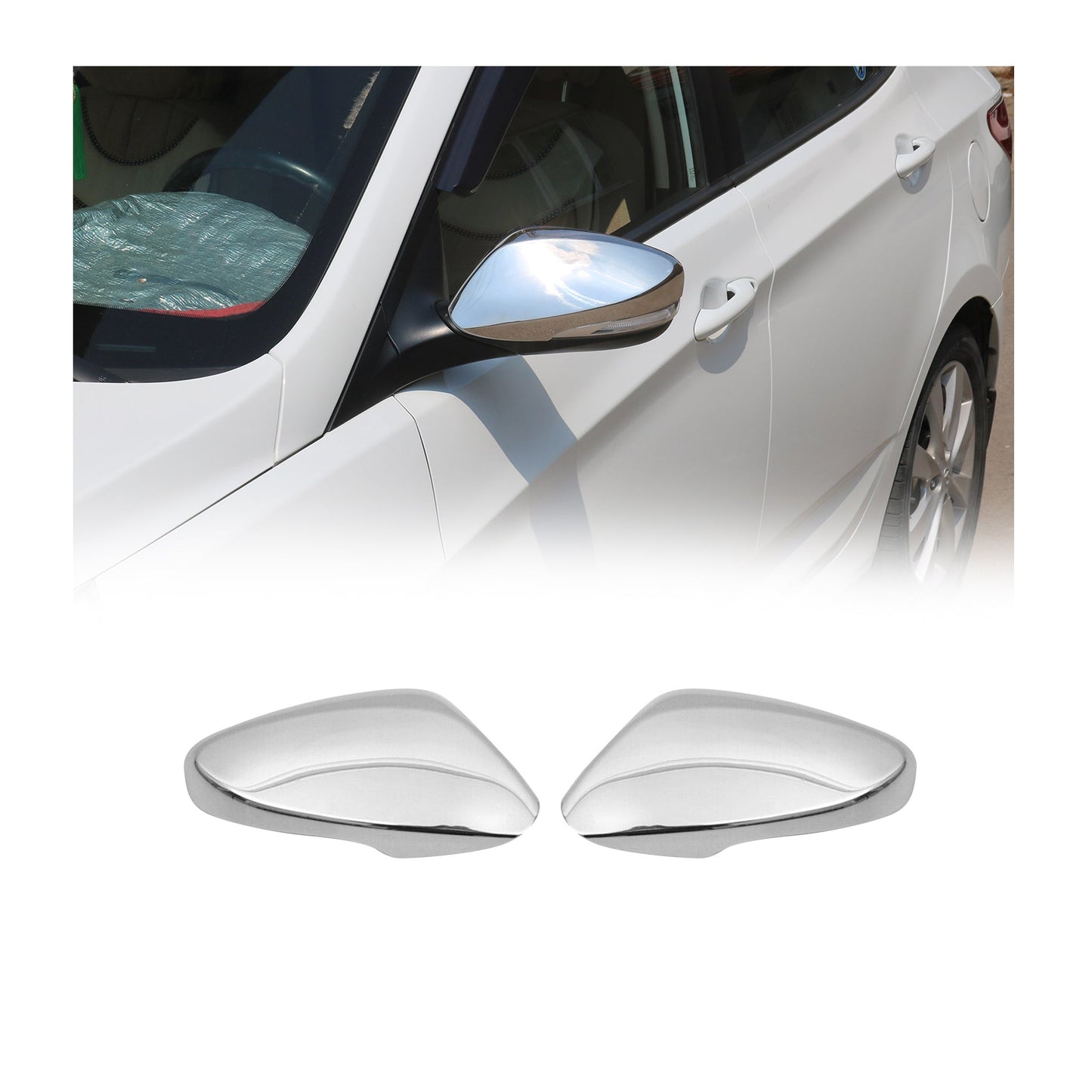 Spiegelkappen für Hyundai i30 Elantra Veloster 2010-2017 Edelstahl mit blinker