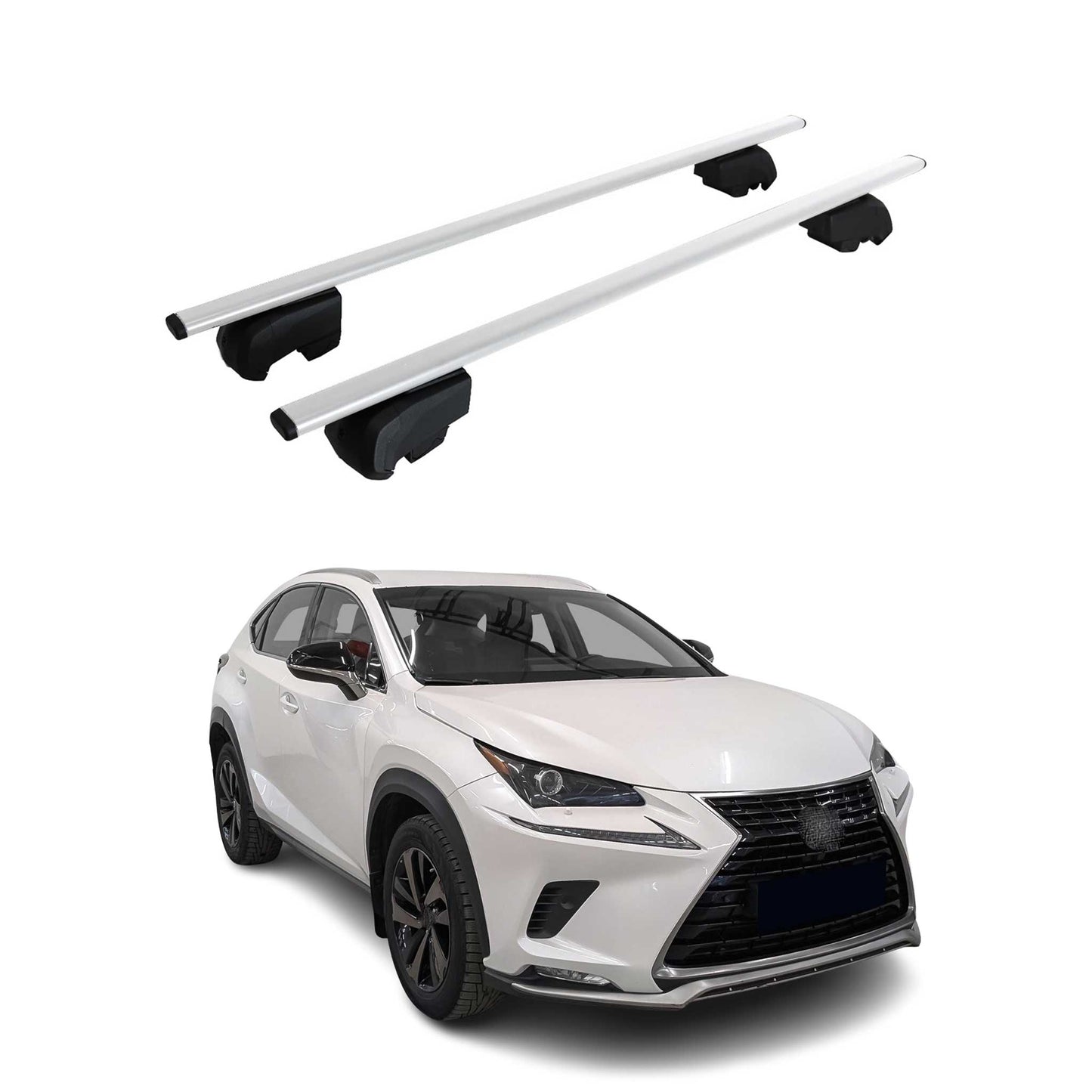 Dachträger Gepäckträger für Lexus NX AZ10 2015-2021 Grundträger ABE Silber