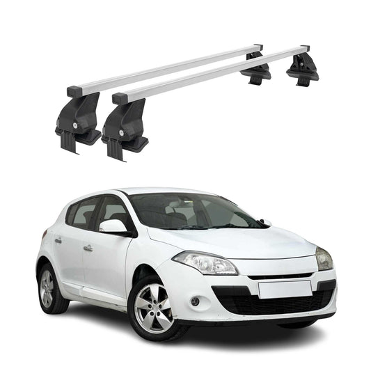 Menabo Dachträger Grundtäger für Renault Megane 2008-2016 50kg Stahl Silber 2x