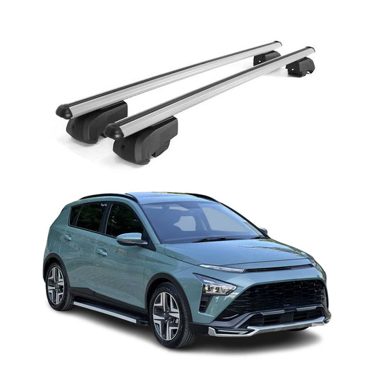 Dachträger Gepäckträger für Hyundai Bayon 2020-2025 Querträger ABE Alu Grau